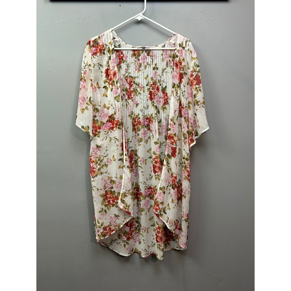 American Eagle Outfitters Floral Print Kimono Top Coverup Medium - Picture 1 of 6